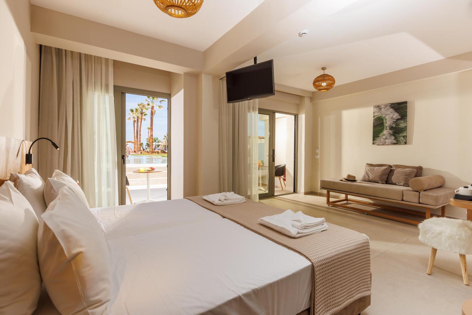 Malia Bay Beach Hotel & Bungalows Exterior foto