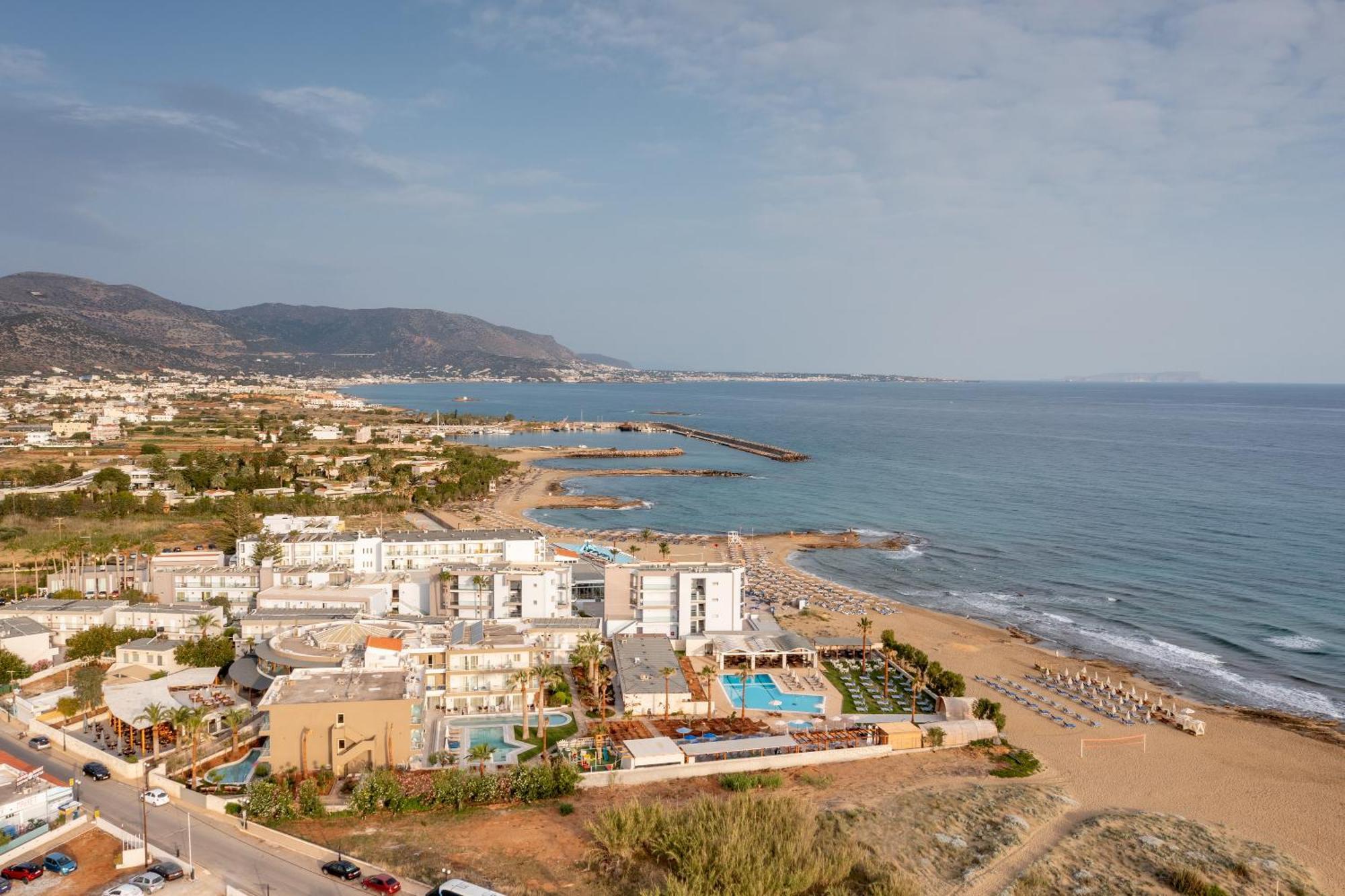 Malia Bay Beach Hotel & Bungalows Exterior foto