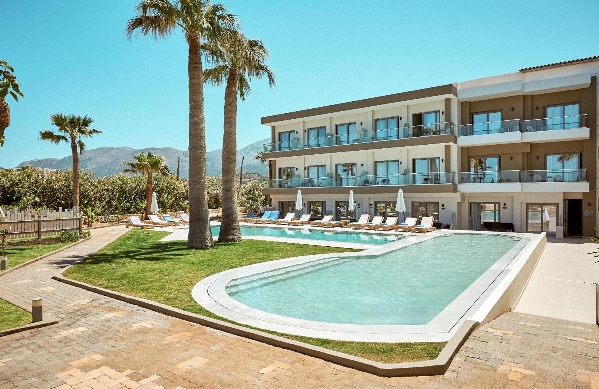 Malia Bay Beach Hotel & Bungalows Exterior foto