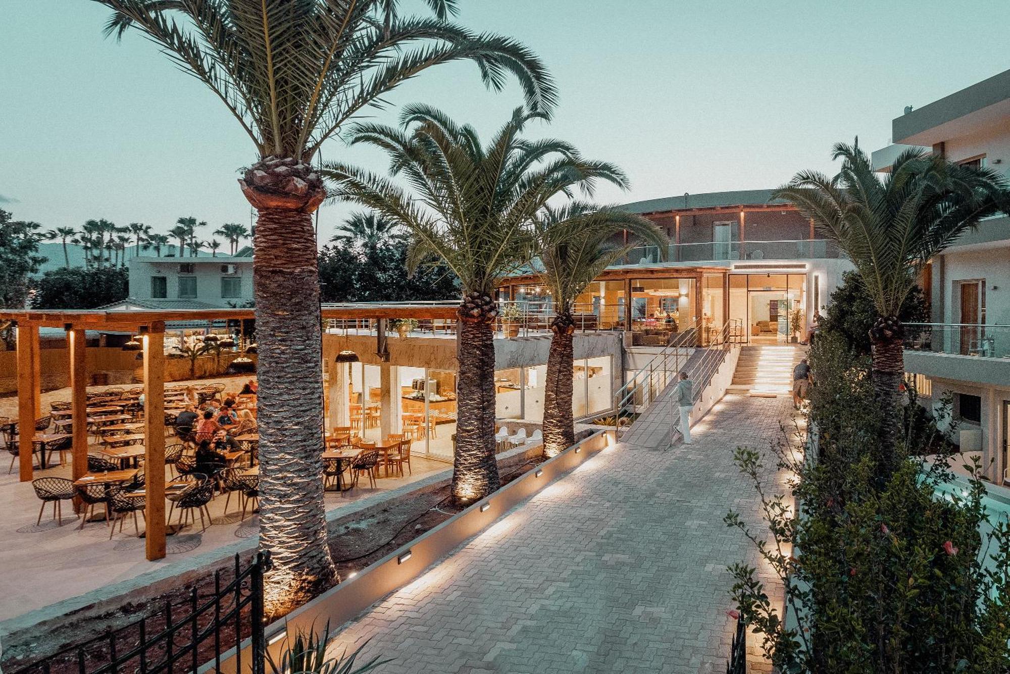 Malia Bay Beach Hotel & Bungalows Exterior foto