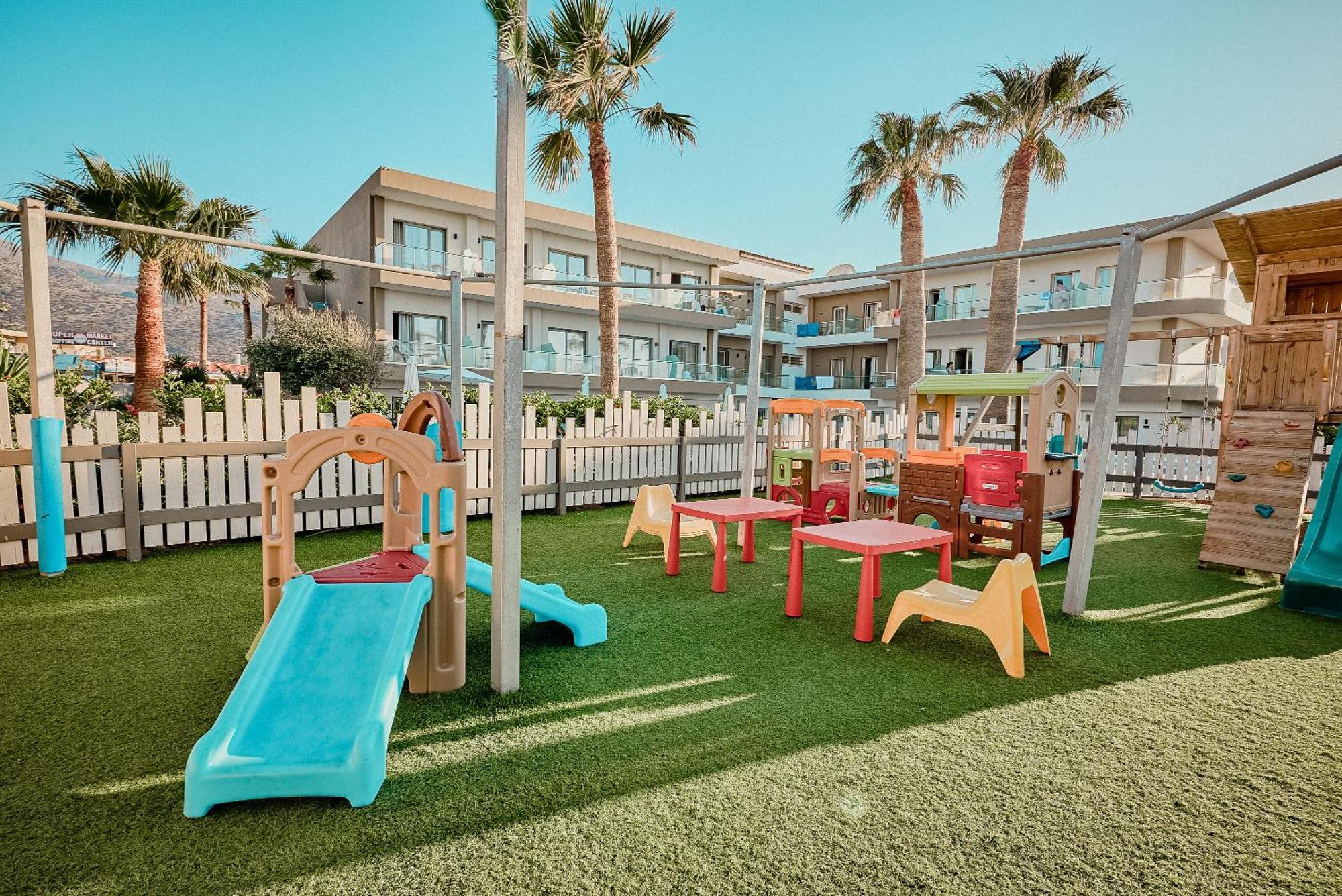 Malia Bay Beach Hotel & Bungalows Exterior foto